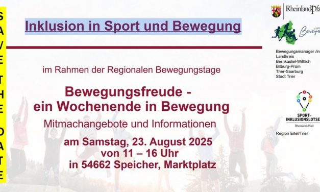 Inklusion in Sport und Bewegung im Rahmen der Regionalen Bewegungstage